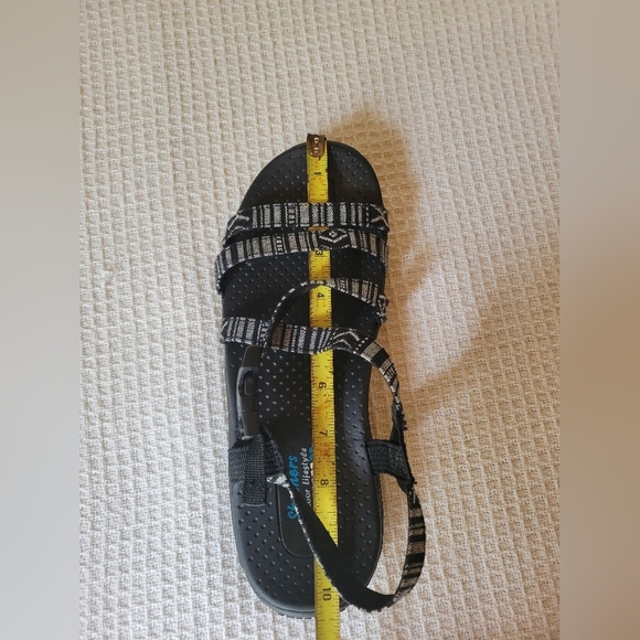Skechers Black and White Sandals - Picture 7 of 8